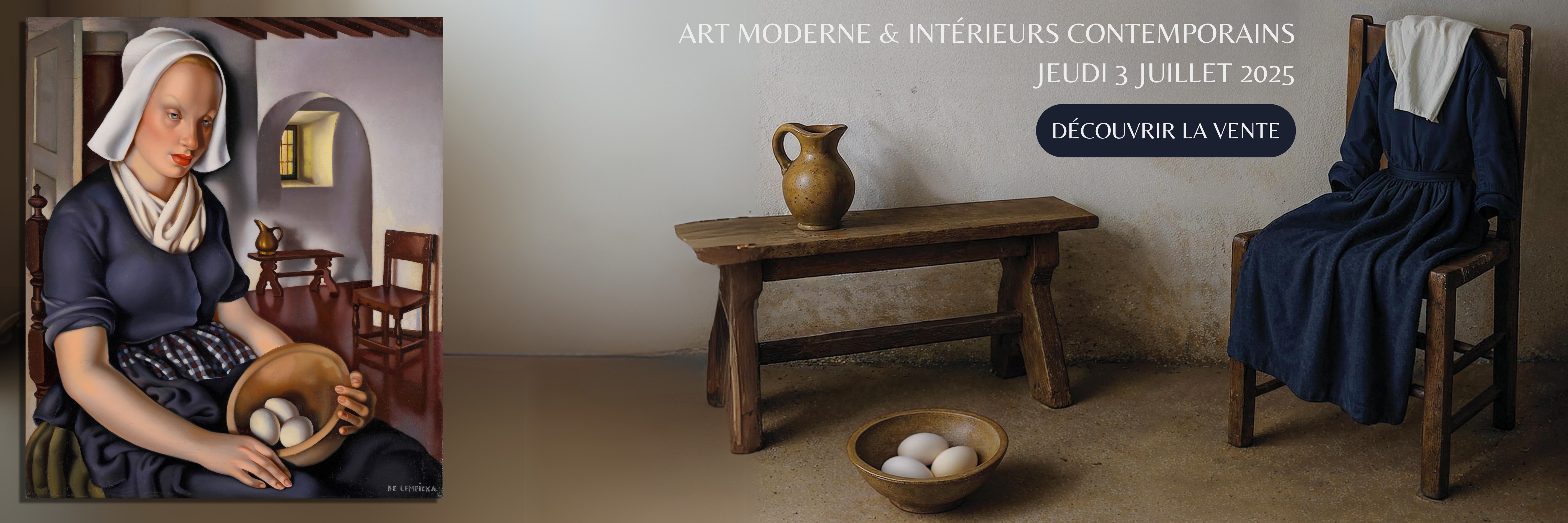 ART MODERNE & INTERIEURS CONTEMPORAINS - Jeudi 3 juillet 2025 à 14h